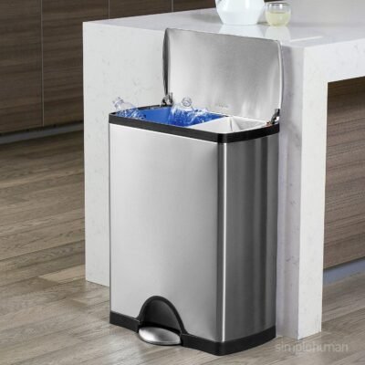 Dual Compartment Trash Can
