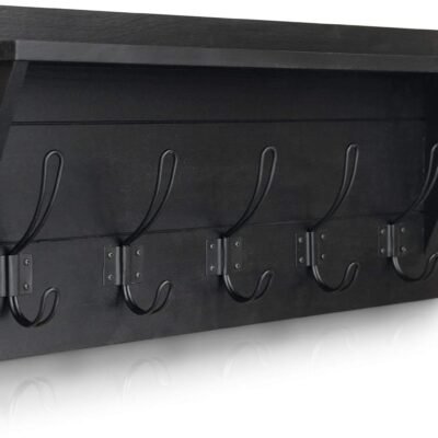 Wall Mounted Coat Rack With Shelf