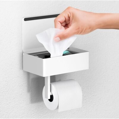 Toilet Paper Holder with Shelf