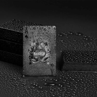 Black Foil Poker Cards